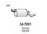ASSO Endschalldämpfer 347001 für Vaughall Opel