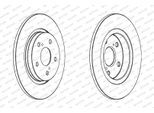 FERODO Bremsscheibe ddf1755c 290mm 11mm für TOYOTA