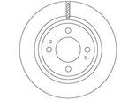 TRW Bremsscheibe df6908 251mm 17mm für MITSUBISHI