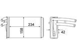 MAHLE Wärmetauscher, Innenraumheizung ah54000s für CUPRA