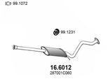ASSO Mittelschalldämpfer 166012 für HYUNDAI