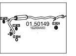 MTS Mittelschalldämpfer 0150149 für HONDA
