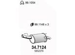ASSO Endschalldämpfer 347124 für Vaughall Opel