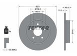 TEXTAR Bremsscheibe 92239003 271mm 11mm für Ford (CHANGAN) AUSTRALIA