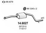 ASSO Mittelschalldämpfer 146027 für Ford