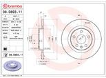BREMBO Bremsscheibe 08d89311 280mm 12mm für Volvo ASIA GEELY LYNK & CO