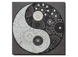 Perlen-Stickbild "Ying-Yang Balance", 26 x 26 cm