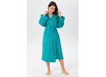 Unisex-Bademantel OTTO HOME "Sanremo, ideal für Sauna & Spa, Hotelbademantel, Morgenmantel" Gr. XXL, blau (aqua), L:125cm, Baumwolle, Hausmäntel, Unisex-Bademantel, mit Taschen, Damen & Herren Bademäntel, S-3XL, Topseller