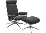 Relaxsessel STRESSLESS "Paris", grau (rock paloma), B:80cm H:98cm T:75cm, Leder BATICK: BATICK ist ein leicht korrigiertes, durchgefärbtes und genarbtes Möbelleder, bei dem die meisten Unebenheiten und Spuren in der Regel entfernt wurden.;Leder PALOMA: PALOMA ist ein durchgefärbtes Semianilin-Möbelleder mit natürlicher Narbung.;ROHLEDER Stoff Q2 FARON: Ein fester zuverlässiger Bouclé mit einem str