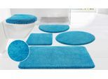 Badematte OTTO HOME "Merida, Badvorleger, Badezimmer Teppich" Gr. 2, aqua, H:32mm, Kunstfaser, Badematten, Badematte, Badteppich, Uni Farben, rechteckig, rund & als 2-tlg. Set erhältlich
