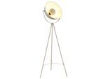 OTTO HOME Stehlampe "Totte - Stehleuchte mit Dreibein, beige o schwarz, Wohnzimmer, Flur", beige (sandfarben), 1, Ø 38,5cm H: 153,5cm, 1 Stk., Leuchten, E27, indirektes Licht, standfest, Wippschalter, Retro, Industrie Look, Stehlampe