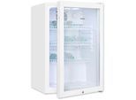 EXQUISIT Getränkekühlschrank "GKS120-GT-160C weiss", Energieeffizienz: C, silber (weiß), Rechtsanschlag, wechselbar, Kühlschränke, klein,kompakt,dekorativ, überall platzierbar für immer kühle Getränke, Getränkekühlschrank