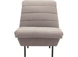 Sessel "LOOKS IX", beige (beige, braun), B:72cm H:92cm T:103cm, 70% Polyester (recycelt), 30% Polyester, LOOKS BY WOLFGANG JOOP, Sessel, Sessel, Quersteppung, ohne Armlehnen