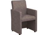 Cocktailsessel HOME AFFAIRE "Bologna", braun (dunkelbraun (arizona 4412)), B:60cm H:90cm T:59cm, Luxus-Microfaser;Kunstleder;Microfaser, Sessel, Cocktailsessel, in verschiedenen Farben und Materialien erhältlich