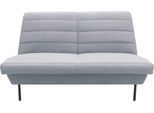 2-Sitzer "LOOKS IX", blau (hellblau, grau), B:145cm H:92cm T:103cm, 70% Polyester (recycelt), 30% Polyester, LOOKS BY WOLFGANG JOOP, Sofas, 2-Sitzer, Quersteppung, ohne Armlehnen