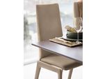 Polsterstuhl STRESSLESS "Laurel", braun (almond paloma, eiche natur), B:57cm H:105cm T:60cm, Leder PALOMA: PALOMA ist ein durchgefärbtes Semianilin-Möbelleder mit natürlicher Narbung., Stühle, Polsterstuhl, High Back, Größe M, mit abgerundeten Beinen in Eiche natur