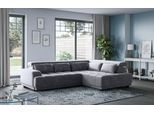Ecksofa COTTA "Jade L Form, B: 270 cm, mit Kopfteilverstellung & Nierenkissen", grau (coal), T:203cm, 92% POLYESTER (PES) / 8% POLYAMID (PA), Sofas, Ecksofa, optional elektr. Sitztiefenverstellung