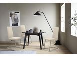 Polsterstuhl STRESSLESS "Laurel", beige (cream batick, chrom matt), B:53cm H:105cm T:60cm, Leder BATICK: BATICK ist ein leicht korrigiertes, durchgefärbtes und genarbtes Möbelleder, bei dem die meisten Unebenheiten und Spuren in der Regel entfernt wurden., Stühle, Polsterstuhl, High Back, Größe L, mit Beinen aus Stahl in Chrom matt