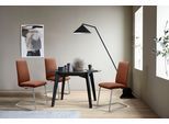 Polsterstuhl STRESSLESS "Laurel", braun (copper paloma, chrom matt), B:53cm H:92cm T:59cm, Leder PALOMA: PALOMA ist ein durchgefärbtes Semianilin-Möbelleder mit natürlicher Narbung., Stühle, Polsterstuhl, Low Back, Größe L, mit Beinen aus Stahl in Chrom matt
