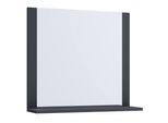 Badspiegel VCM "Badspiegel Wandspiegel Bad Spiegel Lendas 55x80 cm", schwarz (anthrazit), B:80cm T:17cm, Spiegel, Badspiegel