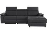 Ecksofa HOME AFFAIRE "Binado, L-Form", schwarz, B:252cm T:164cm, Webstoff (95% Polyester/5% Nylon), Sofas, Ecksofa, mit manueller oder elektrischer Relaxfunktion mit USB-Anschluss