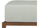 Spannbettlaken UNCOVER BY SCHIESSER "New Jersey aus 100% Baumwolle", silber, B:180cm L:200cm, Jersey, Obermaterial: 100% Baumwolle, Bettlaken, Spannbettlaken, Made in Green