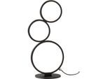TRIO LEUCHTEN LED Tischleuchte "Rondo", schwarz, 3, H: 45cm, 1 Stk., Leuchten, Tischlampe m. Schnurschalter integrierter stufenloser Dimmer Höhe 45cm, LED Tischleuchte