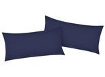 Kissenbezüge OTTO HOME "Luisa", blau (marine), B:40cm L:80cm, Renforcé, Renforcé, Kissenbezüge, Kissenbezüge, aus 100% Baumwolle, mit Reißverschluss, atmungsaktiv, uni