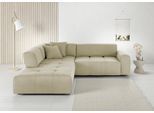 Ecksofa 3C CANDY "Yoshy Komfortsofa, bequem und modern, hochwertige Verarbeitungsdetails", grau (taupe), B:285cm H:74cm T:268cm, 100% Polyester, Sofas, Ecksofa, Zwei verschiedene Sitztiefen durch verstellbare Rückenlehne, L-Form