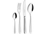 Besteck-Set "Marina", silber (edelstahlfarben), 24 Stk., Edelstahl 18/10, PICARD & WIELPÜTZ SOLINGEN, Essbesteck-Sets, Besteck-Set, inkl. Klappetui