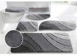 Badematte OTTO HOME "Josie, Badvorleger, Badezimmer Teppich" Gr. 61, grau (verlauf anthrazit), H:20mm, Polyester, Badematten, Badematte, Badteppich, Badematten, rechteckig, rund & als 3-tlg. Set erhältlich
