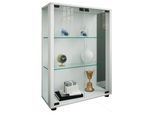 Standvitrine VCM "Holz Glas Stand Vitrine Sammelvitrine Sintalo", weiß, B:60cm T:25cm, Obermaterial: 100% Holz Wood., Schränke, Standvitrine