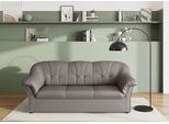 3-Sitzer DOMO COLLECTION "Pegnitz für kleine Räume, Breite 185cm", grau, B:185cm H:82cm T:82cm, 100% Polyester, Sofas, 3-Sitzer, zeitlos, elegante Armlehnen, komfortabel