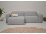 Ecksofa OTTO HOME "Koa, 228 cm, L-Form, Modulsofa in Cord, Chenille, Struktur, Webstoff", grau (cloud grau), B:228cm H:88cm T:159cm, 100% Polyester, Sofas, Ecksofa, Designsofa, weicher Lounge-Sitzkomfort, Welleunterfederung, bodentief