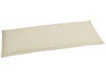 Bankauflage GO-DE, beige (sand), B:112cm H:6cm T:48cm, Obermaterial: 85% Baumwolle, 15% Polyester, Polsterauflagen, Bankauflage