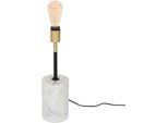 KAYOOM Stehlampe "Stehlampe Caramia 287", weiß (weiß, messing, schwarz), 1, Ø 12cm H: 40cm, 1 Stk., Leuchten, modern, stilvoll, Stehlampe