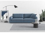 Big-Sofa TRENDMANUFAKTUR "Bourbon Mega, bequem, viel Platz, Breite 264cm", blau (blau horizon), B:264cm H:84cm T:126cm, 100% Polyester, Sofas, Big-Sofa, extra tiefe Sitzfläche, wahlweise mit Sitztiefenverstellung bestellbar