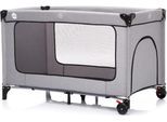 Baby-Reisebett FILLIKID "Standard grau melange", Baby, Gr. Liegefläche B/L: 60cm x 120cm, kein Härtegrad, grau (grau melange), Aluminium, Polyester, Babybetten Baby-Reisebett, Inklusive Transporttasche