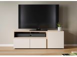 Lowboard HOME AFFAIRE "TAVERA", beige (lindberg eiche, cashmir), B:148,9cm H:52,5cm T:39,6cm, Holzwerkstoff, Sideboards, Lowboard, Lowboard Breite 149 cm, modern, grifflos, viel Stauraum