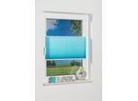 Plissee K-HOME "Klemmfix Pisa" Gr. 25, blau (eisblau), B:95cm H:130cm, Obermaterial: 100% Polyester, Plissees, Plissee, Crushed-Optik