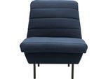 Sessel "LOOKS IX", blau, B:72cm H:92cm T:103cm, 100% Polyester, LOOKS BY WOLFGANG JOOP, Sessel, Sessel, Quersteppung, ohne Armlehnen