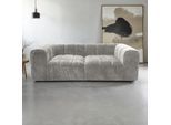 Big-Sofa DOMO COLLECTION "Ghent Megasofa in 2 Breiten, modern, bequem, Breite 220 oder 250cm", hellgrau, B:250cm H:72cm T:113cm, 100% Polyester, Sofas, Big-Sofa, Mit Taschenfederkern und Kassettensteppung