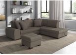Ecksofa SIT & MORE "Luxor L-Form", beige (dunkelbeige), B:259cm H:82cm T:224cm, Luxus-Microfaser ALTARA NUBUCK (100% Polyester);Soft clean (98% Polyester, 2% Polyamid);Struktur fein (100% Polyester), Sofas, Ecksofa, wahlweise mit Bettfunktion, Stauraum und Kopfteilverstellung