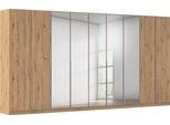 Drehtürenschrank OTTO HOME "Kleiderschrank Schrank Garderobe AGORDO mit Dekor- oder Hochglanzfront", braun (eiche artisan), B:405cm H:210cm T:54cm, Schränke, Drehtürenschrank, durchdachte Innenausstattung, in 8 Breiten und 2 Höhen MADE IN GERMANY