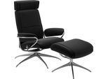 Relaxsessel STRESSLESS "Paris", schwarz (schwarz paloma), B:80cm H:102cm T:75cm, Leder BATICK: BATICK ist ein leicht korrigiertes, durchgefärbtes und genarbtes Möbelleder, bei dem die meisten Unebenheiten und Spuren in der Regel entfernt wurden.;Leder PALOMA: PALOMA ist ein durchgefärbtes Semianilin-Möbelleder mit natürlicher Narbung.;ROHLEDER Stoff Q2 FARON: Ein fester zuverlässiger Bouclé mit ei