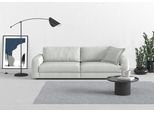Big-Sofa TRENDMANUFAKTUR "Bourbon Mega, bequem, viel Platz, Breite 264cm", silber, B:264cm H:84cm T:126cm, 100% Polyester, Sofas, Big-Sofa, extra tiefe Sitzfläche, wahlweise mit Sitztiefenverstellung bestellbar