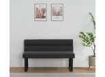 Essbank OTTO HOME "Ivanna", anthrazit, schwarz, B:140cm H:82cm T:62cm, 100% Polyester, Sitzbänke, Essbank, schwarze Metallbeine, pflegeleichtem Webstoff Bezug, Breite 140 cm