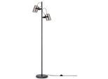 PACO HOME Stehlampe "KARL", schwarz (chromfarben), 2, Ø 25cm H: 162,1cm, Leuchten, mit kompatiblen Dimmer und Leuchtmittel, Stehlampe