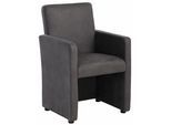Cocktailsessel HOME AFFAIRE "Bologna", grau, B:60cm H:90cm T:59cm, Luxus-Microfaser;Kunstleder;Microfaser, Sessel, Cocktailsessel, in verschiedenen Farben und Materialien erhältlich