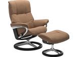 Relaxsessel STRESSLESS "Mayfair", braun (latte batick), B:83cm H:102cm T:73cm, Leder BATICK: BATICK ist ein leicht korrigiertes, durchgefärbtes und genarbtes Möbelleder, bei dem die meisten Unebenheiten und Spuren in der Regel entfernt wurden.;Leder PALOMA: PALOMA ist ein durchgefärbtes Semianilin-Möbelleder mit natürlicher Narbung.;ROHLEDER Stoff Q2 FARON: Ein fester zuverlässiger Bouclé mit eine